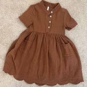 Rust Esme dress Rylee + Cru 4-5Y